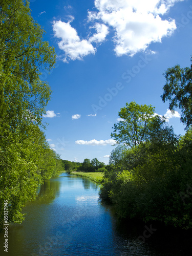 Bild auf Leinwand Sommer an der Eider