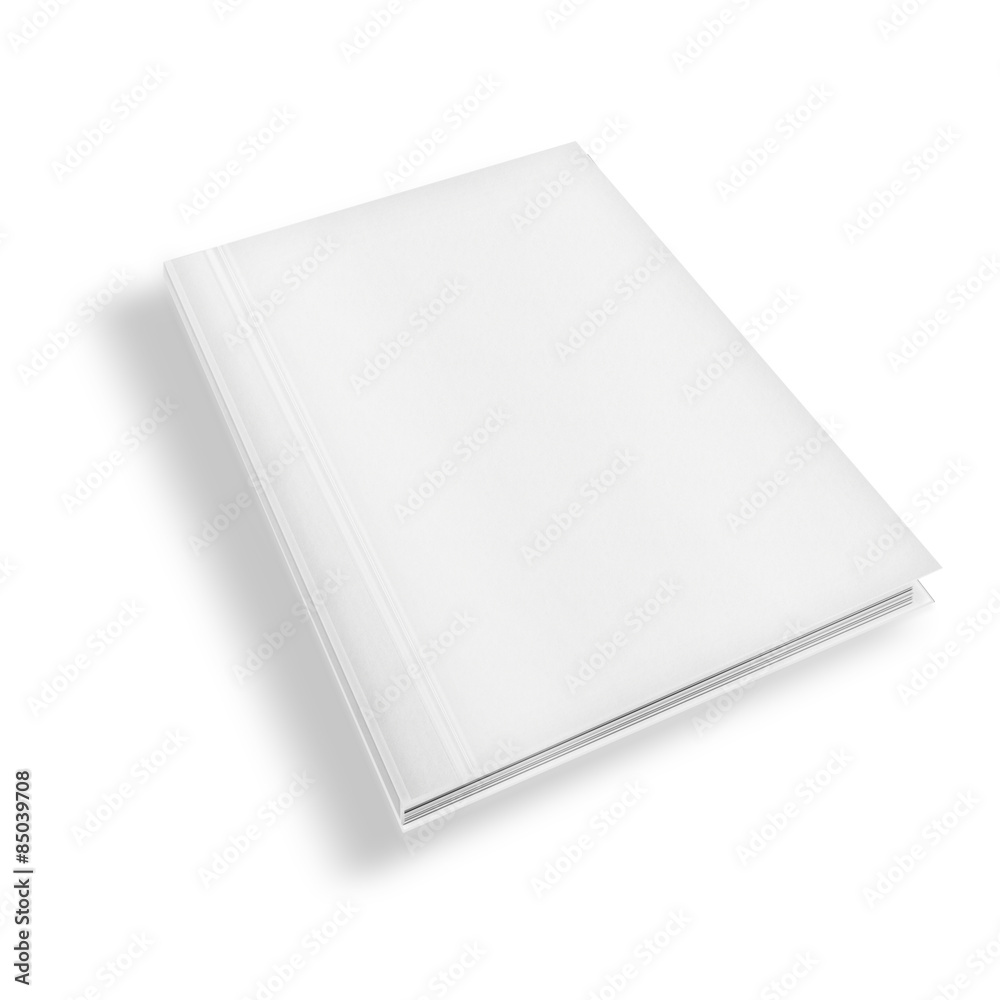 Blank book cover template. Blank book cover template.