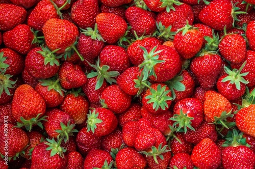 Background from fresh ripe strawberries