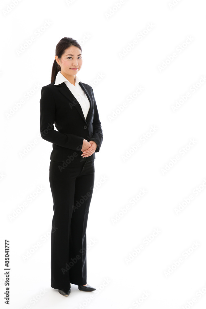 asian businesswoman on white background asian businesswoman on white background