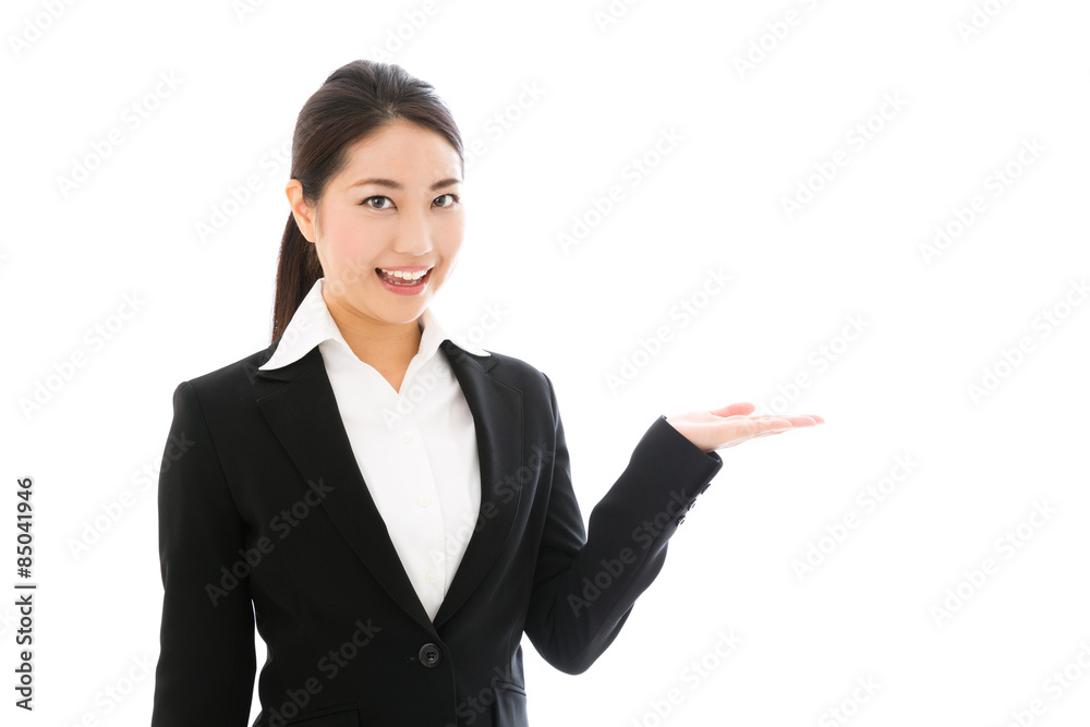 asian businesswoman on white background asian businesswoman on white background