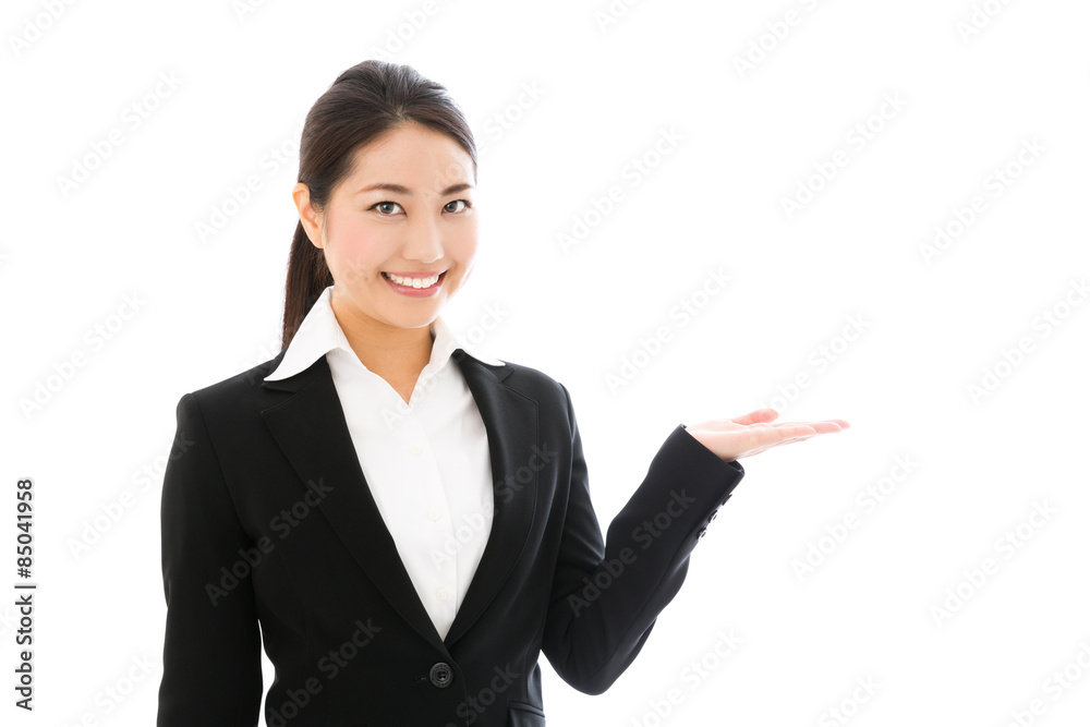 asian businesswoman on white background asian businesswoman on white background
