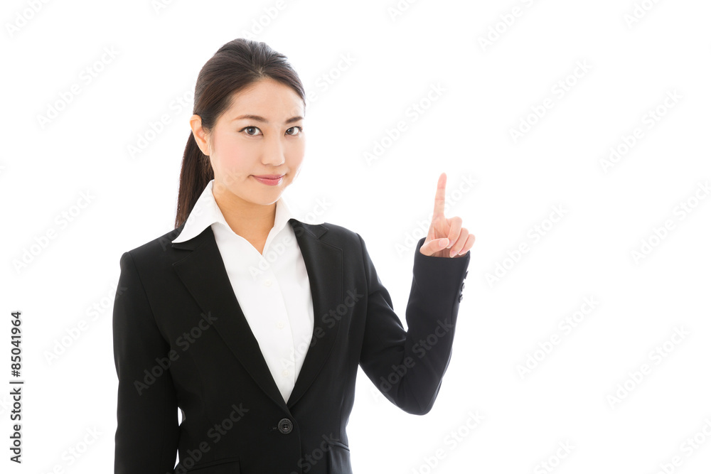 asian businesswoman on white background asian businesswoman on white background