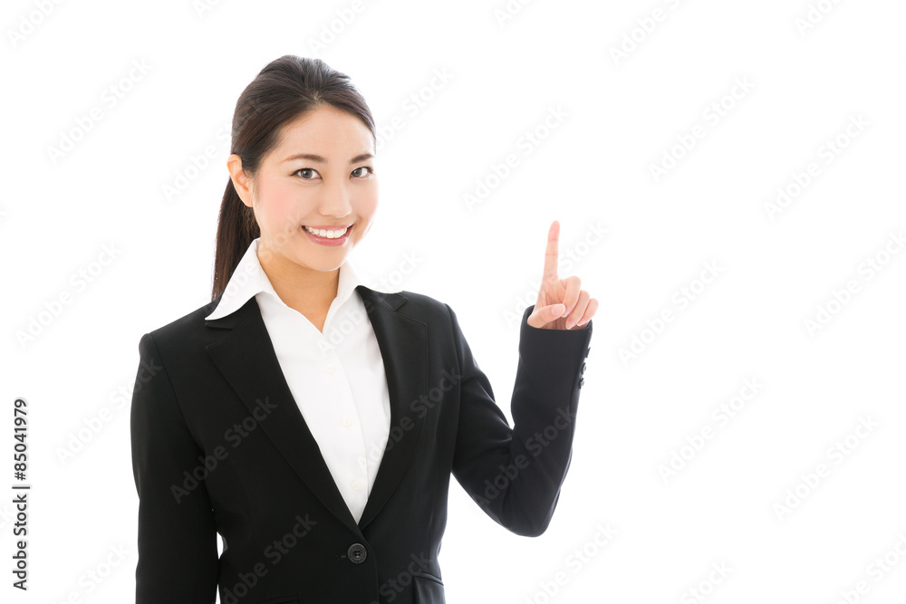 asian businesswoman on white background asian businesswoman on white background