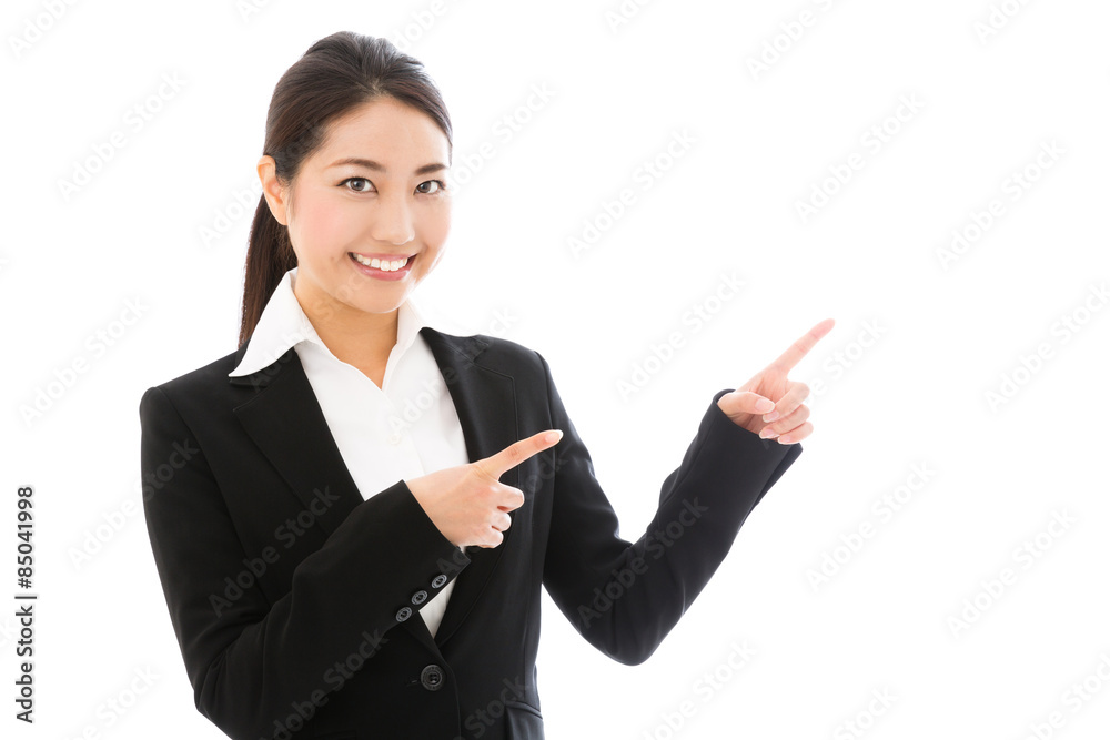 asian businesswoman on white background asian businesswoman on white background