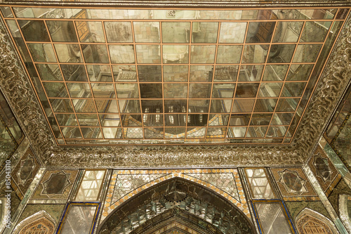 details from the 19th century Golestan palace in Tehran, Iran
