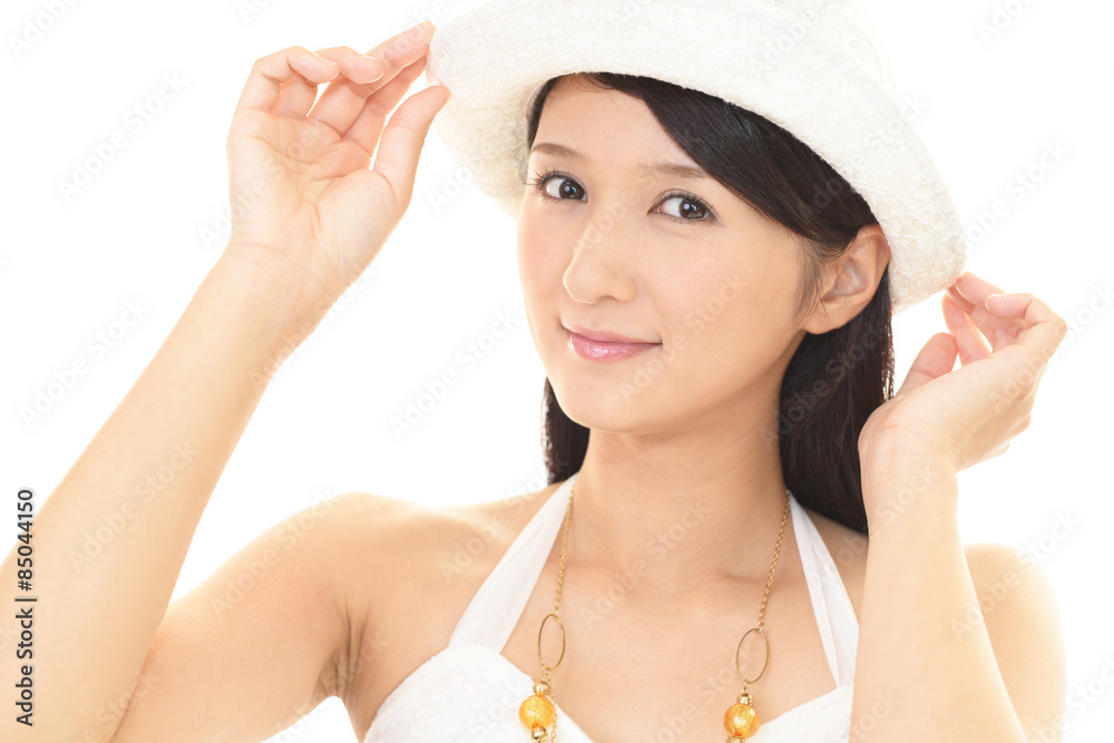 笑顔の女性
