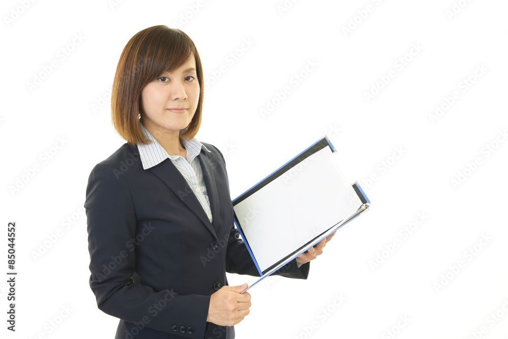 笑顔のビジネスウーマン