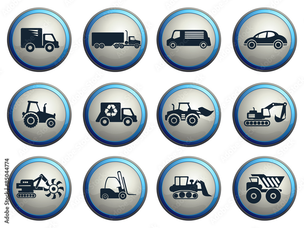 Symbols of Transportation & Loading Machines Symbols of Transportation & Loading Machines