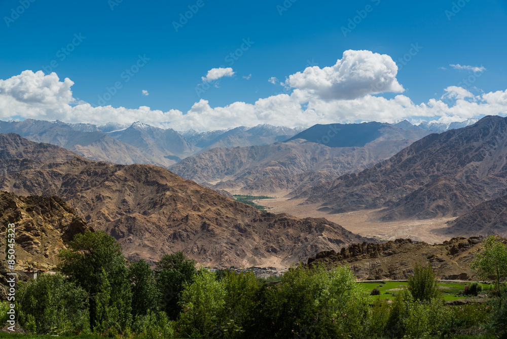View of mountain sideway at Hemis Monastery,Leh Ladakh.