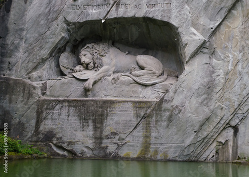 lion monument in switzerland