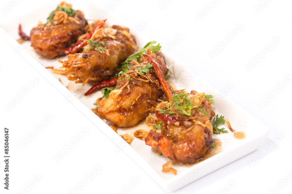 Fried shrimp with Tamarind Sauce Fried shrimp with Tamarind Sauce
