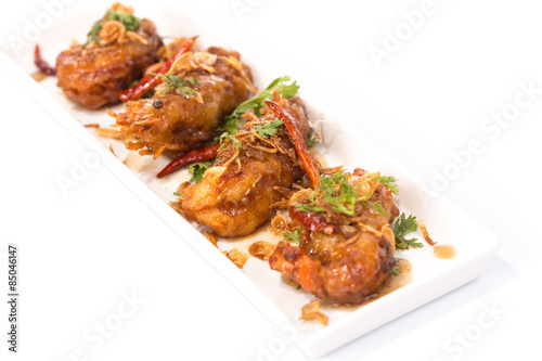 Fried  shrimp with Tamarind Sauce © pigdevilphoto