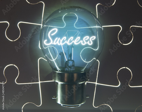 Success light bulb