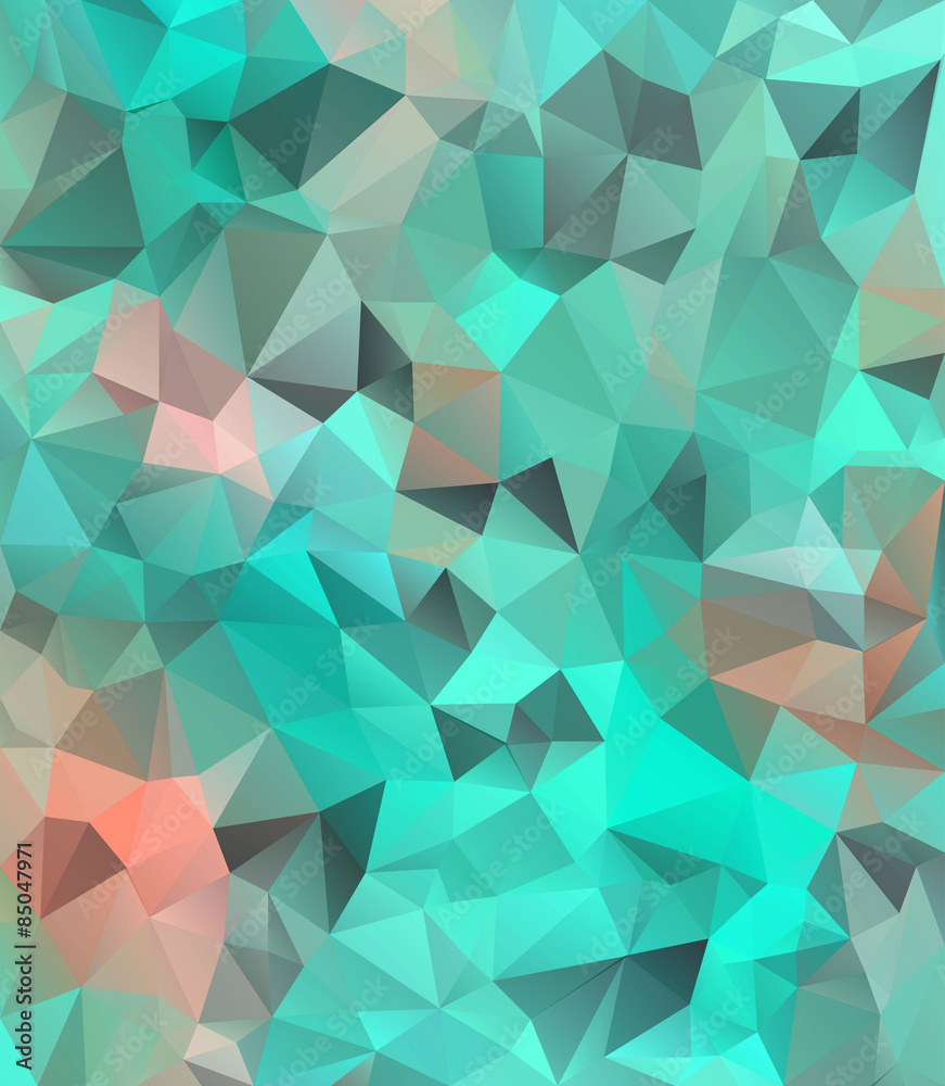 Polygonal mosaic background. Vector abstract pattern