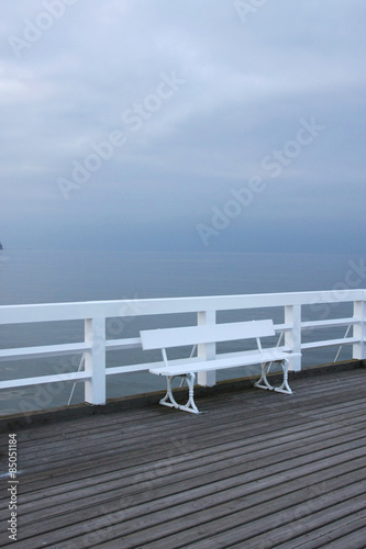Obraz na płótnie Pier in the evening. w salonie