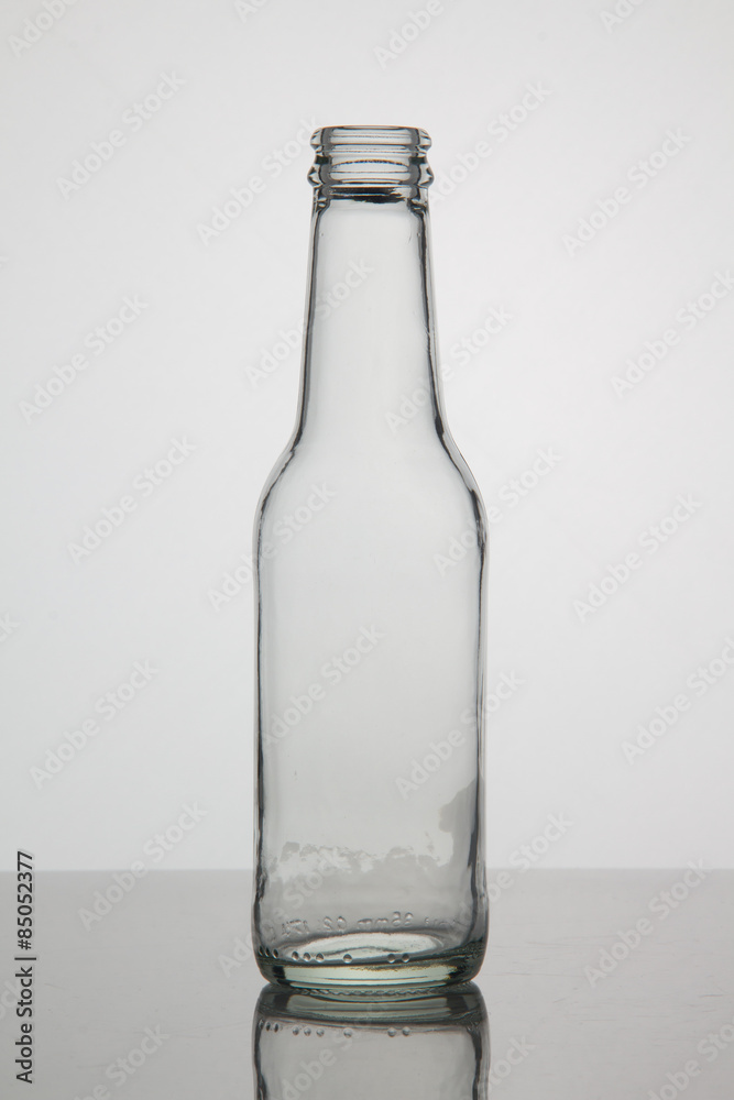 Empty bottle on white background Empty bottle on white background