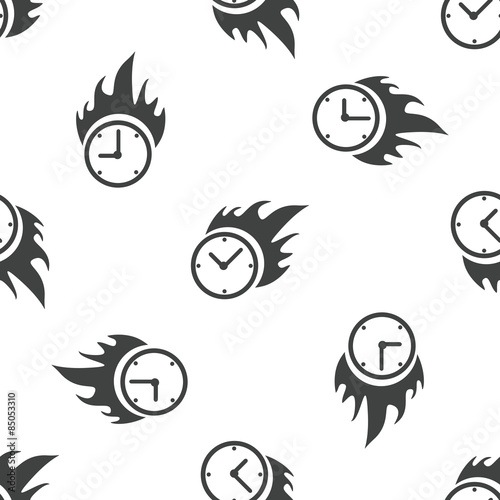 Burning clock pattern