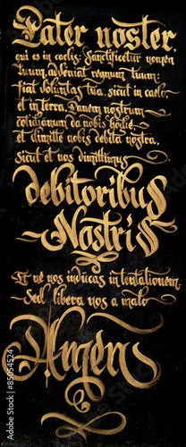 Billede på lærred Pater Noster su porta