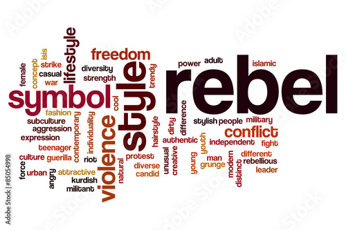 Rebel word cloud concept