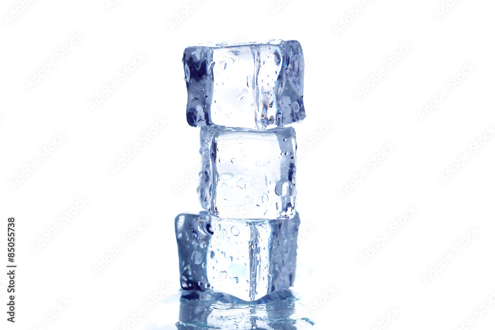 Ice cubes isolated on white Ice cubes isolated on white