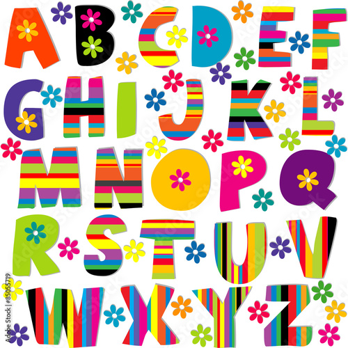 Happy alphabet set