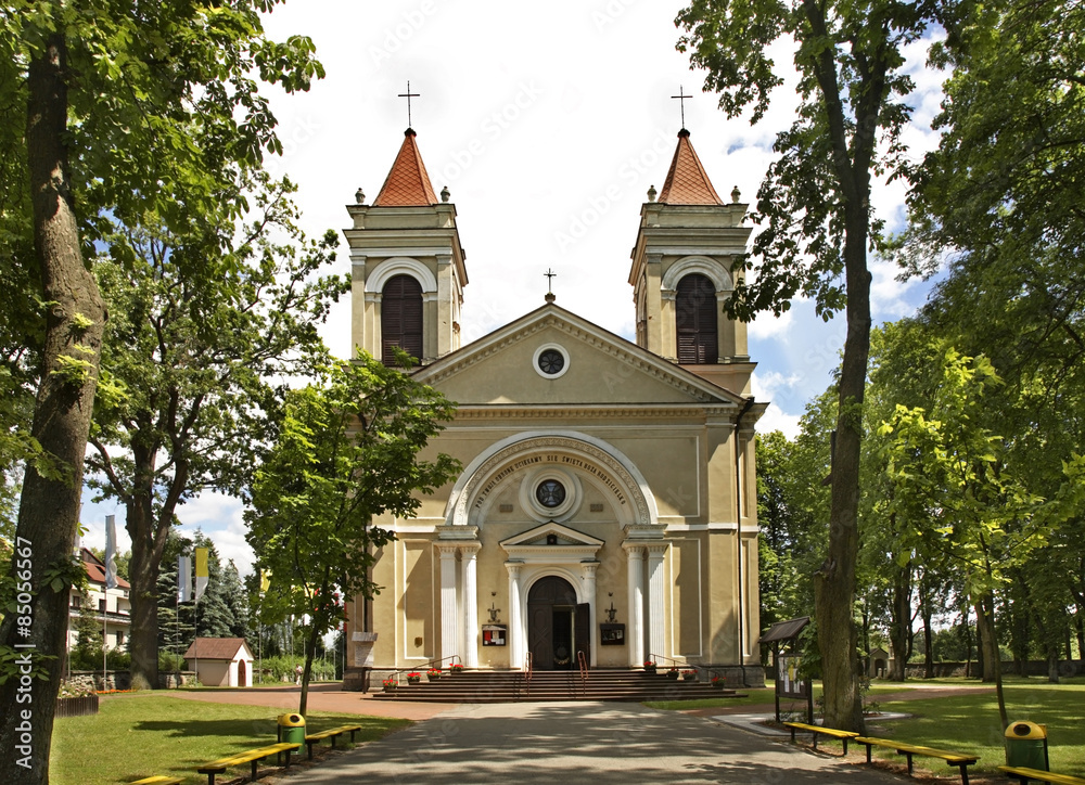 Church of the Immaculate Conception of the Virgin Mary in Jozefow. Poland