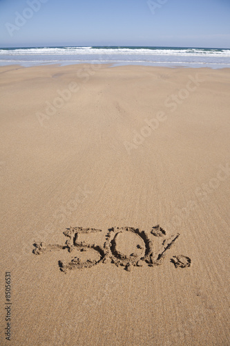 50 percent discount in sand beach