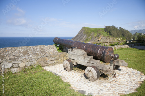 ancient cannon waterfront