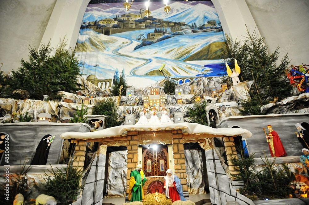 Obraz premium Christmas nativity crib sets