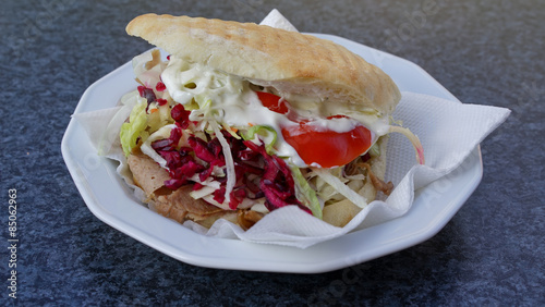 Döner Kebab von türkischem Gourmet Koch