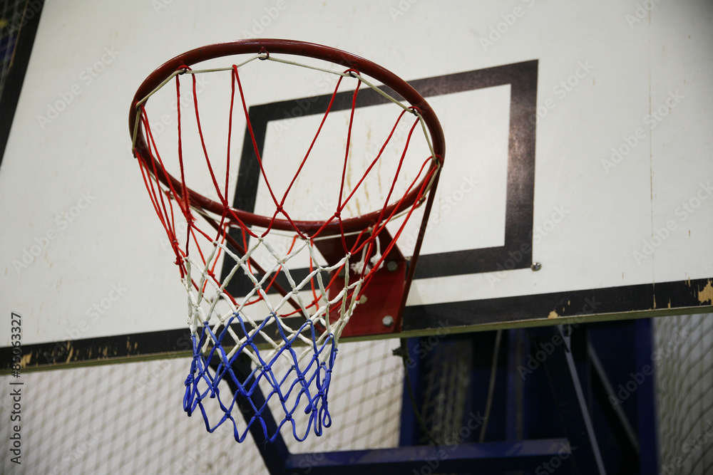 Basketball basket as a background