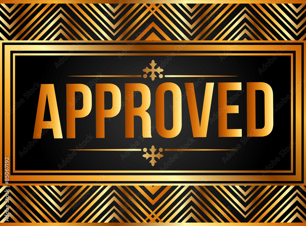 Naklejka premium approved seal