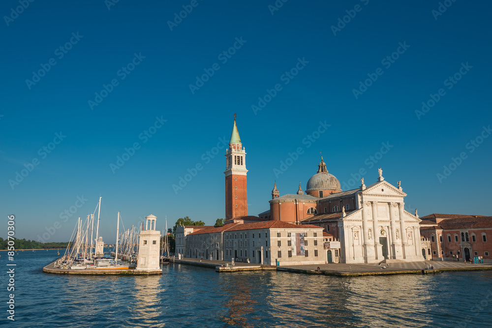 Beautiful Church of San Giorgio Maggiore and its Bell Tower, Ven Beautiful Church of San Giorgio Maggiore and its Bell Tower, Ven