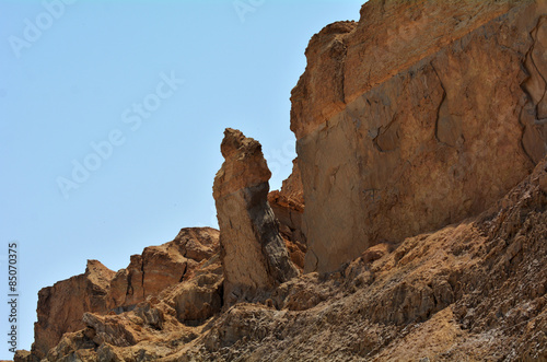 Lot's Wife pillar near the Dead Sea, Israel