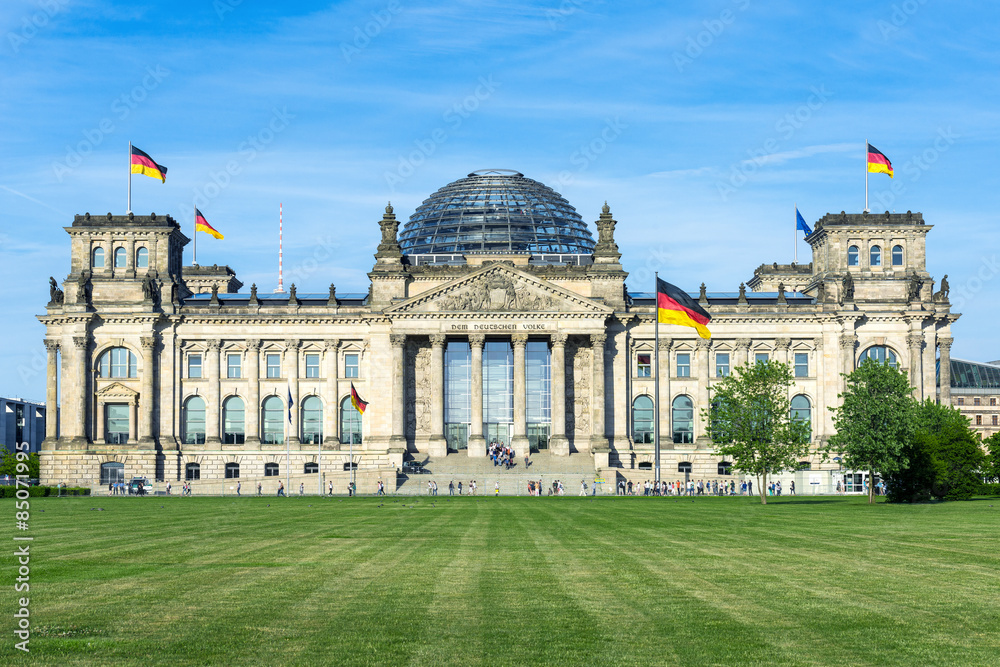 Der Deutsche Bundestag in Berlin 