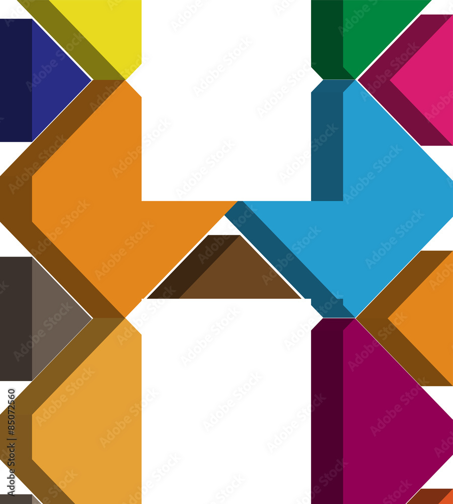 3d font letter H 3d font letter H