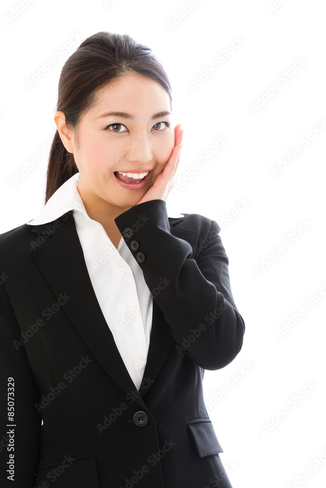 asian businesswoman on white background asian businesswoman on white background