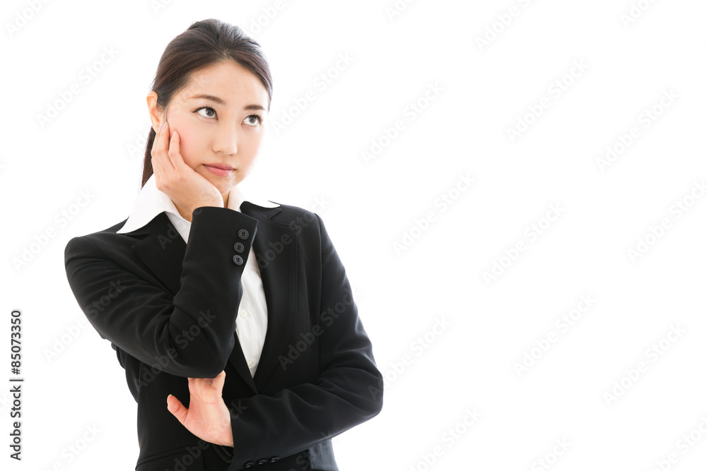 asian businesswoman on white background asian businesswoman on white background