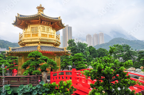 Golden Pavilion of Nan Lian Garden  Hong Kong