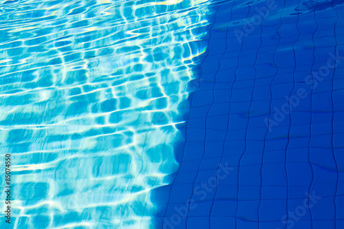 abstract of sun reflected in the water of the swimming pool   Bl