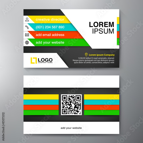 Modern Business card Design Template.
