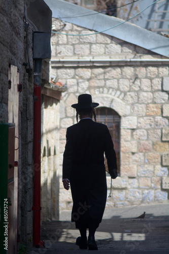 Orthodox Jewish man in Jerusalem Israel © Rafael Ben-Ari