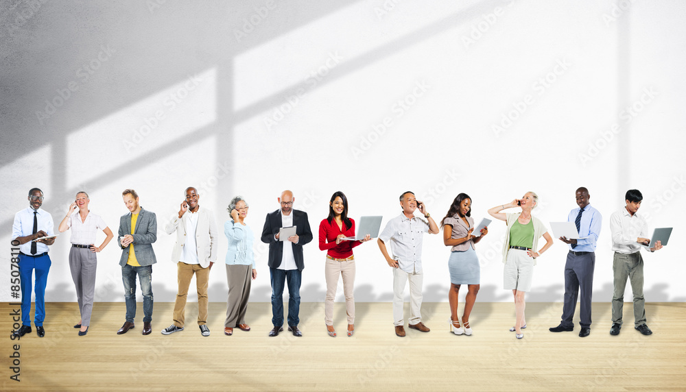 Fototapeta premium People Communication Connection Digital Devices Concept