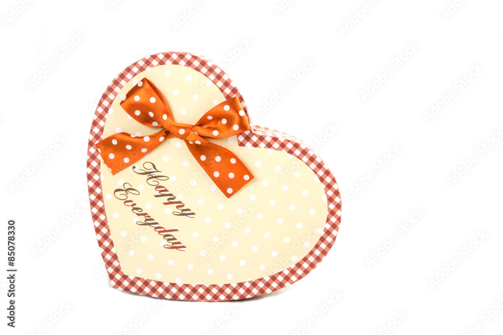 Heart box and text happy everyday Heart box and text happy everyday