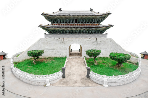 Chinese Temple in isolate blackgroud photo