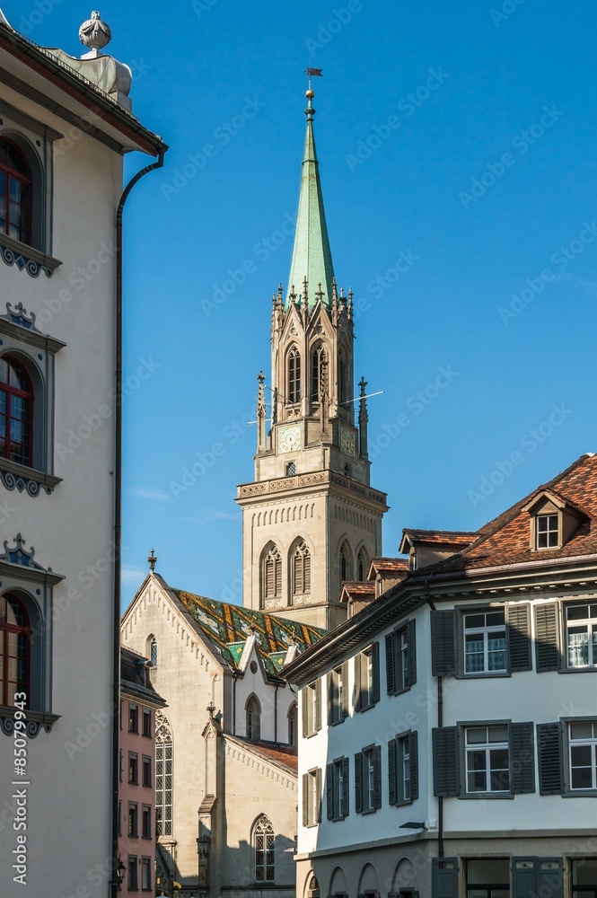 Church in town St. Gallen, Switzerland
