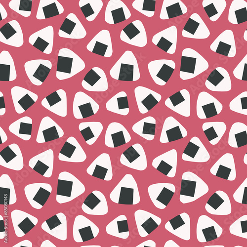 Seamless pattern riceball おにぎりのパターン