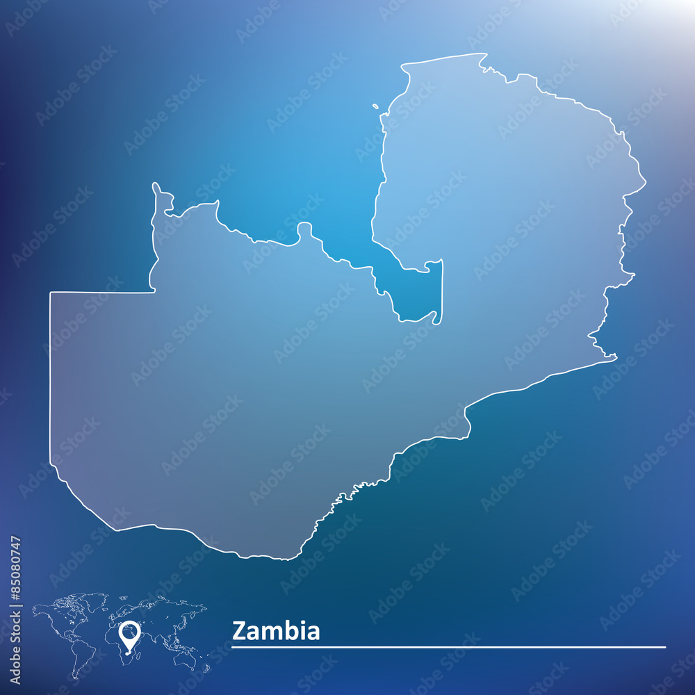 Map of Zambia Map of Zambia