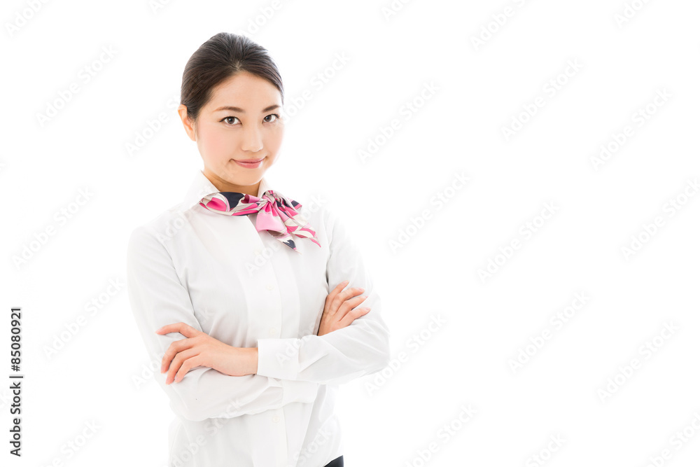 asian businesswoman on white background asian businesswoman on white background